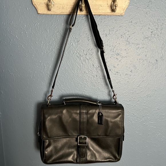 Coach Bags Coach Leather Laptop Briefcase Poshmark